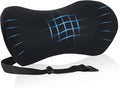 Lumbar Support Pillow for Office Chair and Car Seat, Lumbar Pillow with Adjustable Strap, Memory Foam Back Pillow for Lower Back Pain Relief, Back Support Pillow for Sitting, Driving, Traveling by FOUSUPDT