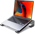 MOKURU Laptop Riser for Desk - Aluminum Ergonomic Computer Stand for Laptop Cooling - Compatible with MacBook Pro/Air, Dell, HP, Lenovo, 10-17.3'', Black by MOKURU