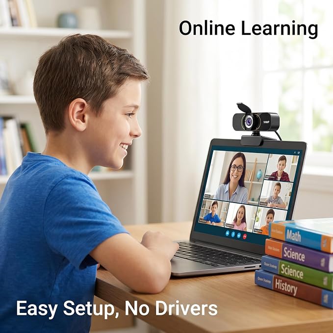 the Webcam for PC that Just Works - Every Time All Platforms | Plug and Play No Driver Needed, Crystal Clear 1080p Full HD, Your Privacy Physically Protected, Mount It Anywhere in Seconds - Image 8