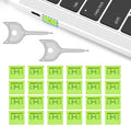 24-Pack USB-A Port Blockers with 2 Keys, Removable Physical Security Locks,Anti-Tampering Data Protection for Laptops,PCs & Game Consoles (Green) by PoParttg