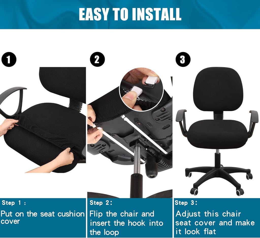 Smiry Office Computer Chair Seat Covers for Desk, Anti-dust Protector - Image 7