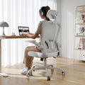 Office Chair|330LBS Capacity Ergonomic Desk Chair | High Back Computer Chair,Long Hours Comfortable,Rolling Swivel,Flip-up Armrests,Home Office by Synorla