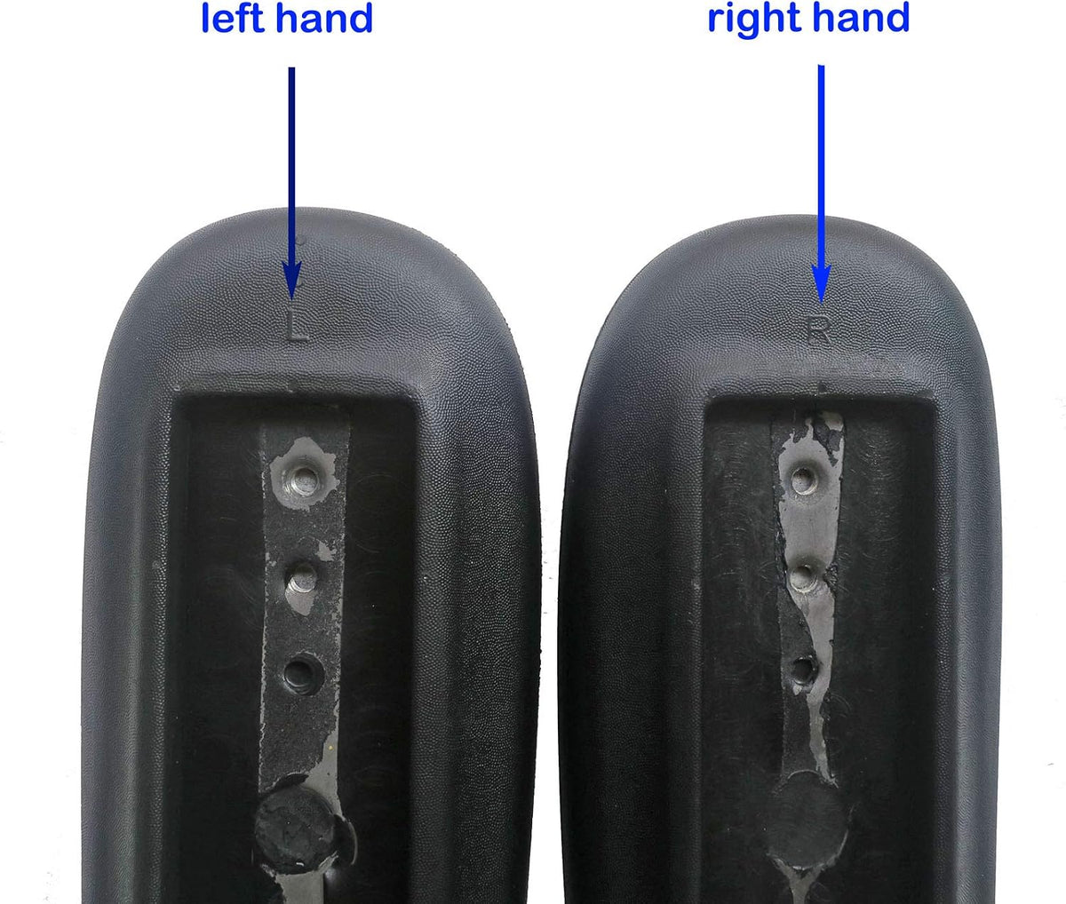 2X Universal Office Desk Computer Chair Replacement Part Arm Pads Armrest 4" and 5.5" Mounting Hole, Vinyl - Image 3