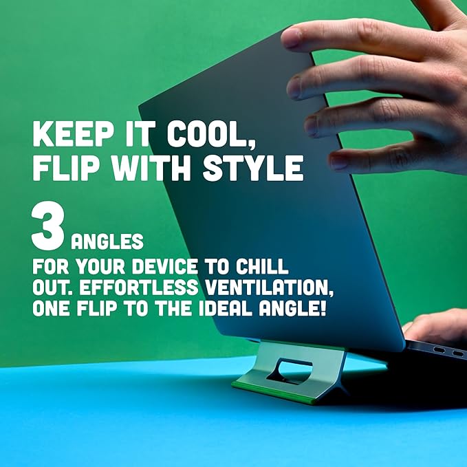 Steepy Portable Laptop Stand for Desk – Adjustable Height & Laptop Holder | Ergonomic Computer Stand for Cooling & Comfort – Slip-Proof, Sturdy Design – Universal Fit for 13-17 Inch Devices for Posture - Image 4