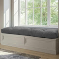 48 Inch Bench Cushions for Indoor Furniture | Super Soft Rectangle Bench seat Cushion Pad with Non-Slip Bottom, Waterproof Bench Pad for Window Porch(Grey, 48x18x4.5In) by WEOAVRY
