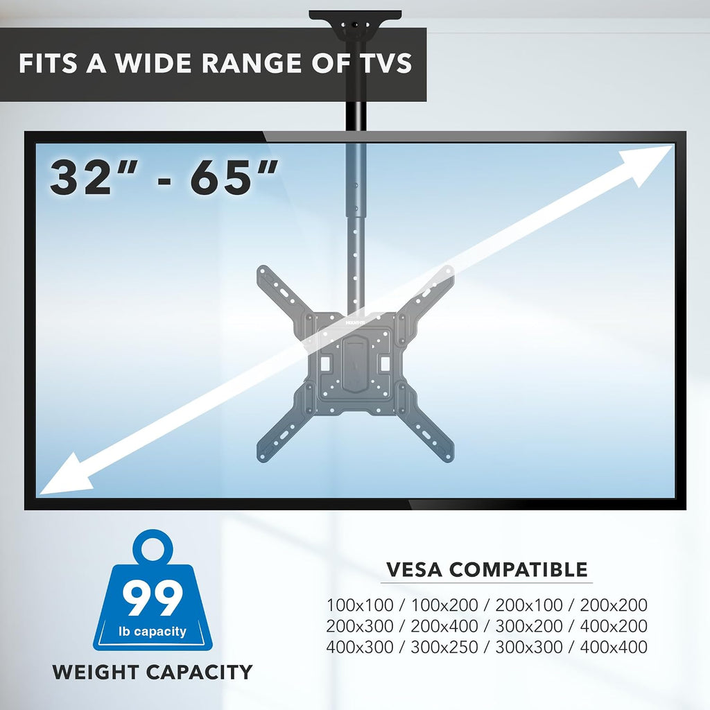 Mount-It! Ceiling TV Mount, 32-65", 99 lbs, MI-511 - Image 4
