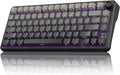 RedThunder K75 Wireless Mechanical Gaming Keyboard, 75% Hot Swappable Creamy Keyboard with Knob, RGB Backlit, Pre-lubed Linear Switches, Side Engraved PBT Keycaps, Wireless/Wired/BT5.0, Gradient Gray by RedThunder