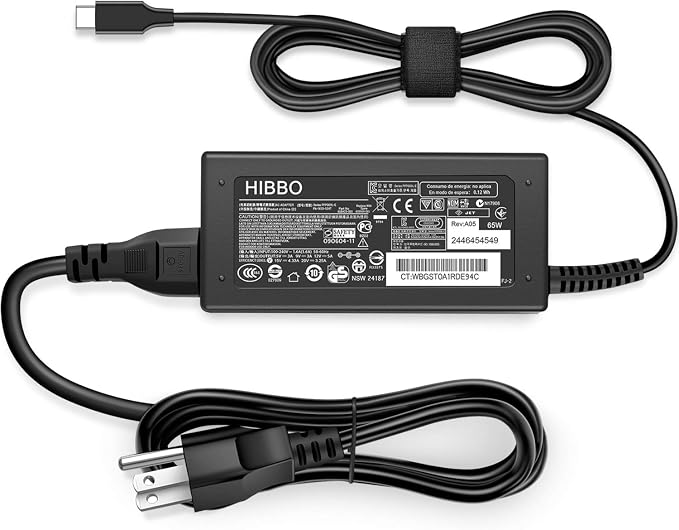 Charger Compatible with HP Laptop Chromebook 65W 45W USB C Power Adapter | For HP Laptop Charger and All 65W USB Type C Power Supply Adapter Cord - Image 8