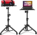 Ramzi Projector Stand,Projector Laptop Stand Tripod Laptop Tripod Stand | Height 24.4" To 46" Laptop Floor Stand For Dj Equipment, Outdoor Movies, Office, Home, Stage Or Studio (Black) by RAMZI