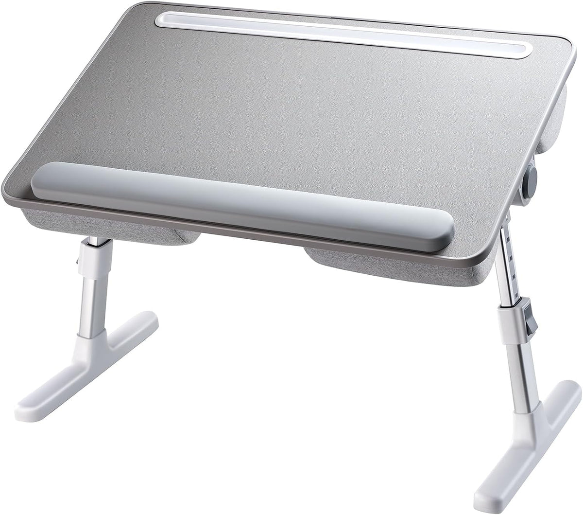 HUANUO Laptop Bed Lap Desk with Adjustable Height and 35° Tilt, Grey - Image 8