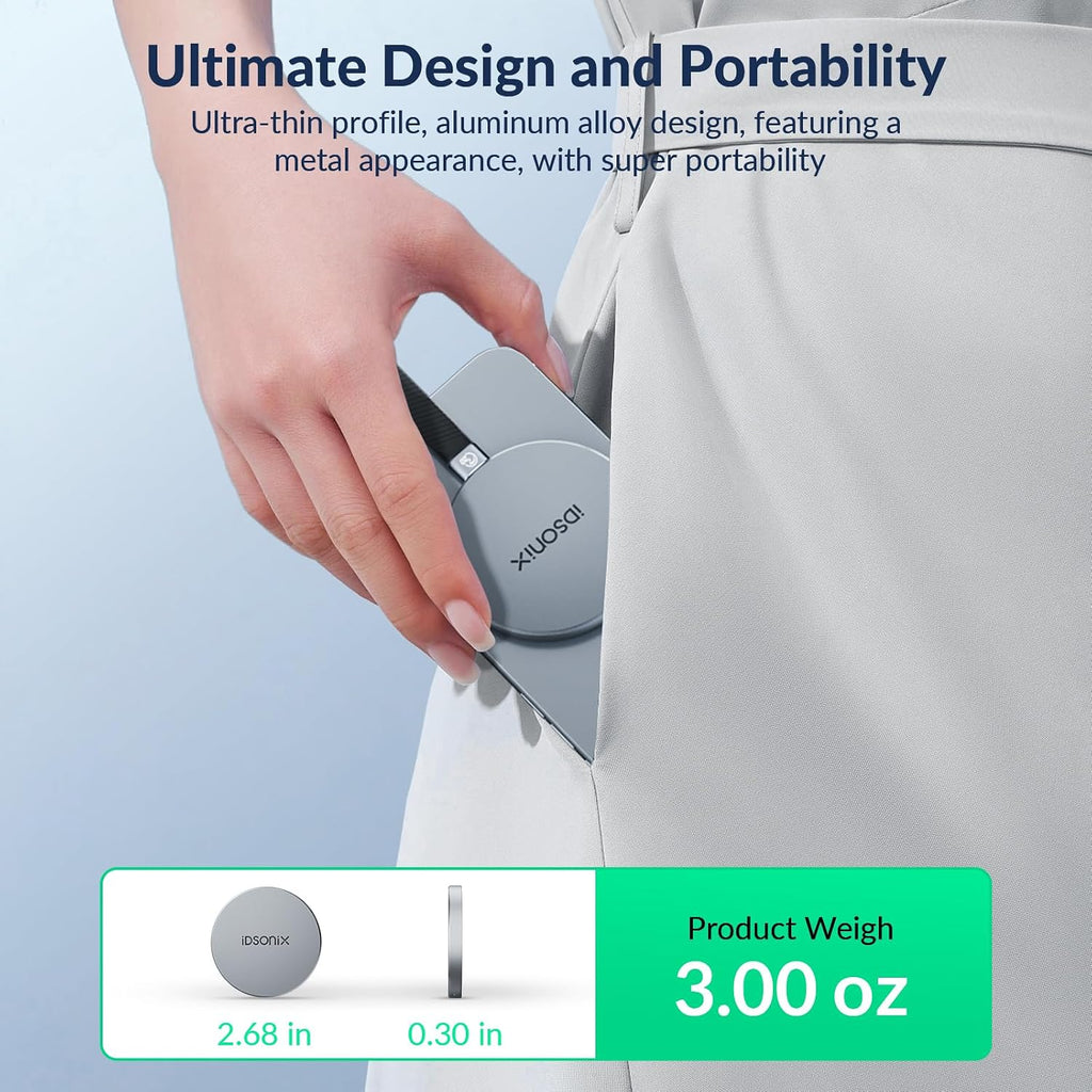 iDsonix 2TB External SSD, Magnetic Portable SSD Up to 2000MB/s - USB-C, USB 3.2 Gen 2x2 External Solid State Drive Compatible with Tablet, Laptop, Camera, Smartphone - iQ20 - Image 9