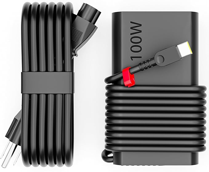WZXHU Slim 100W USB C Laptop Charger Compatible with Lenovo Yoga 9 9i 7 7i ThinkBook 15 16 Yoga Slim 7Pro ldeapad 5 Pro 16 Thinkpad Carbon x1 Type C Fast Charging AC Adapter Power Supply by WZXHU