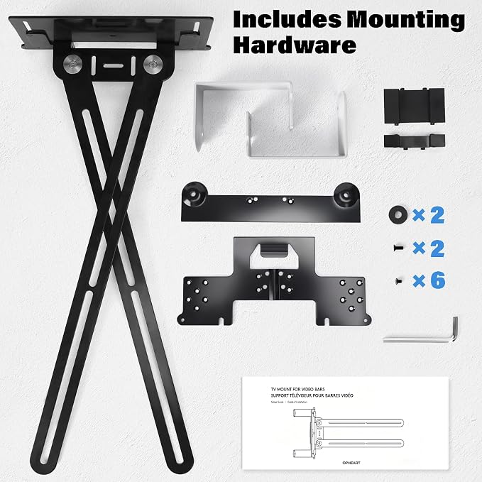 Mounting Bar for TV Mount,TV Mount for Logitech Video Conferencing System,Mounting Bracket Compatible with Logitech Rally Series(Bar, Bar Mini, Bar Huddle) & Rally Camera (Part Number: 952-000041),New - Image 7
