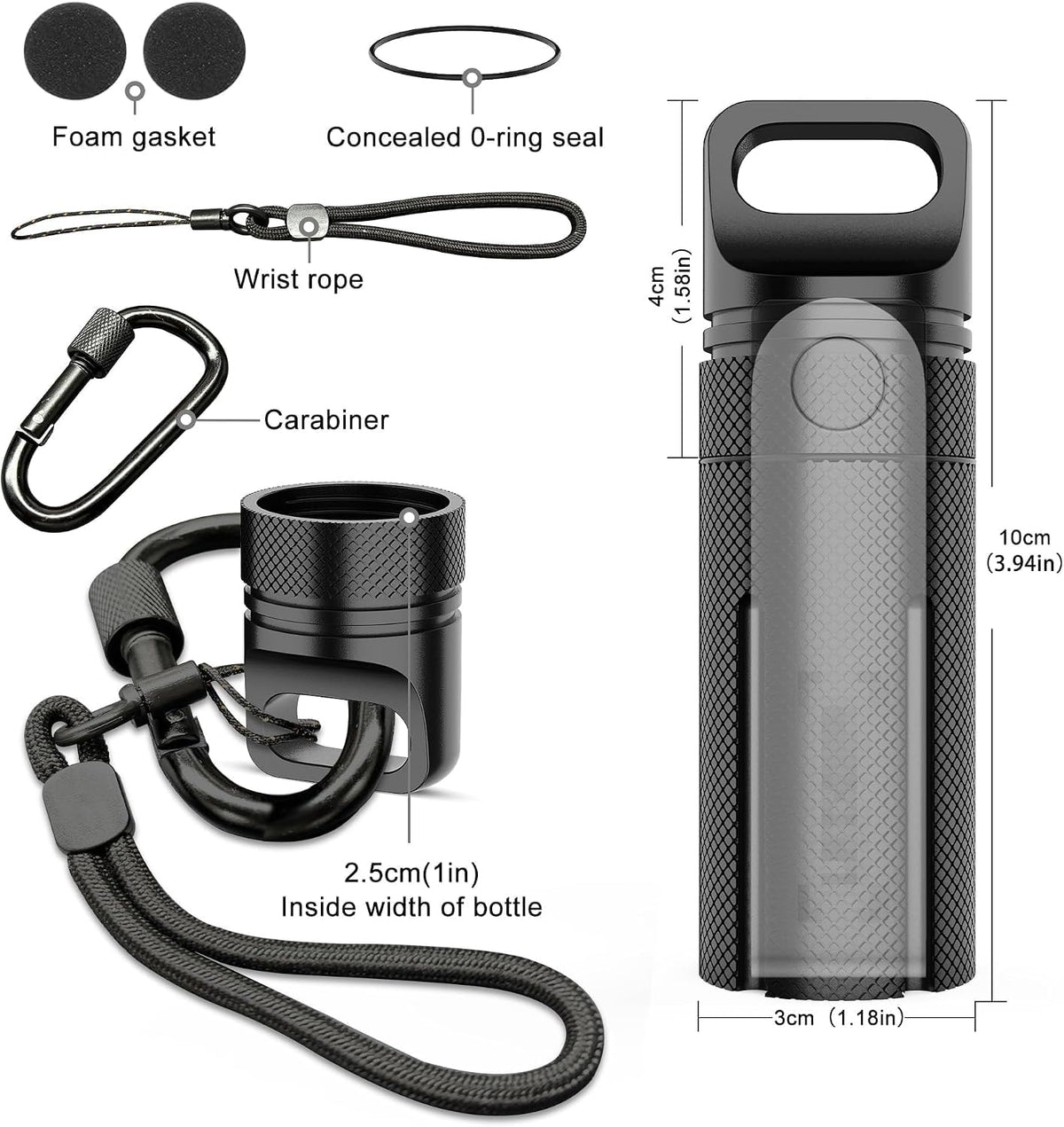 Aluminum Alloy Case Compatible with Ledger Nano X/S Plus YubiKey 5 5C NFC - Image 3