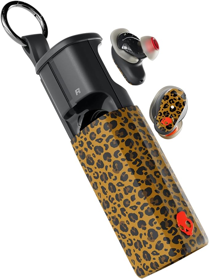 Skullcandy Method 360 ANC Wireless Earbuds with Sound by Bose - Leopard | In-Ear Fit, Premium Active Noise Cancellation, 40 Hours Battery, Sweat and Water Resistant, Microphone for iPhone Android by Skullcandy