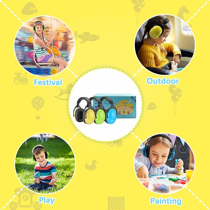 ZOHAN Kids Ear Protection 3 Pack,Kids Noise Canceling Headphone for Concerts, Monster Truck, Fireworks - Image 7