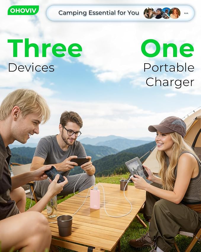 OHOVIV Portable Charger Power Bank 50000mAh,PD 22.5W Battery Pack - Image 6