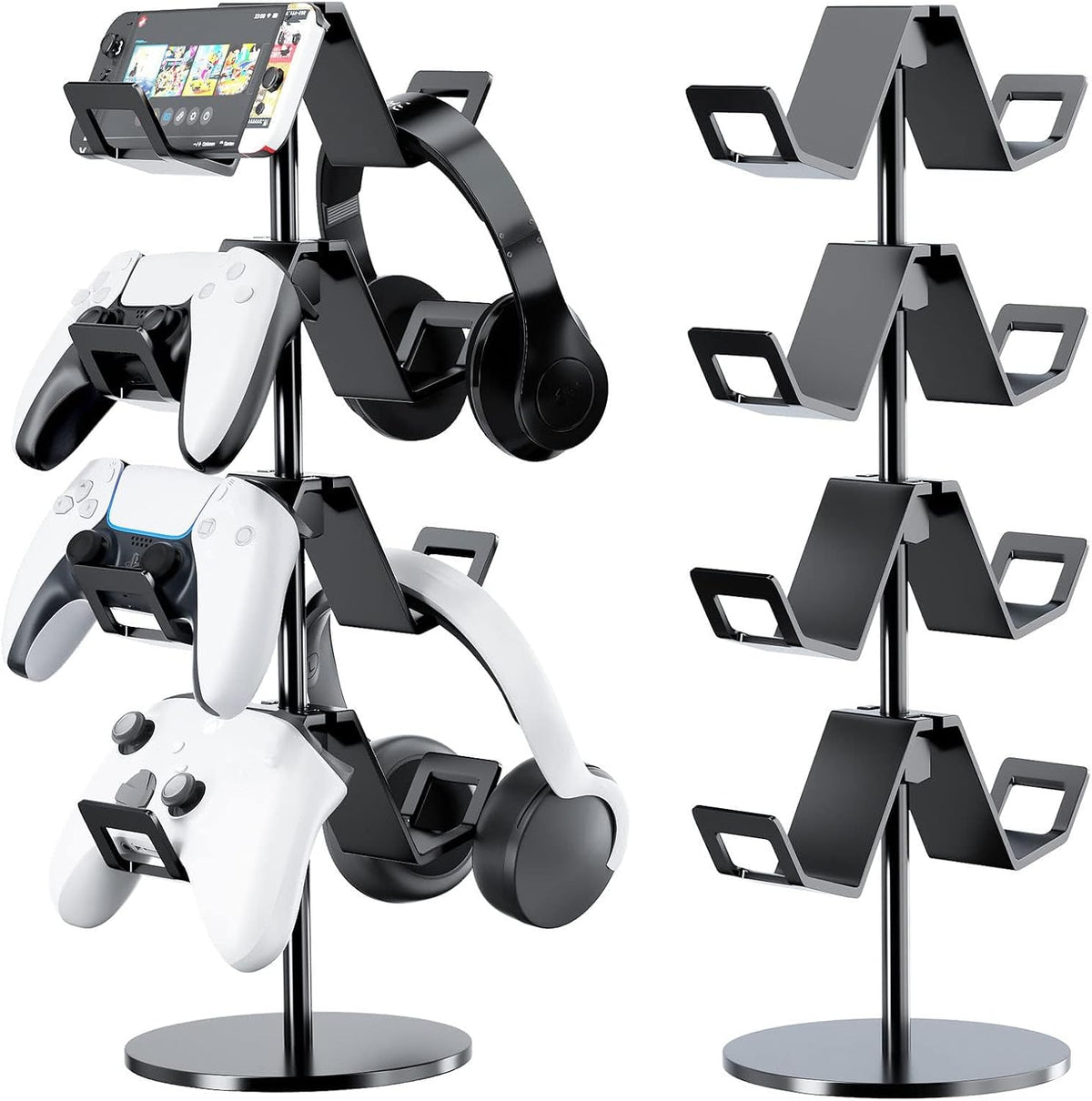 Controller Holder 4 Tier,Headphone Stand for Xbox PS5 PS4 by Karanava