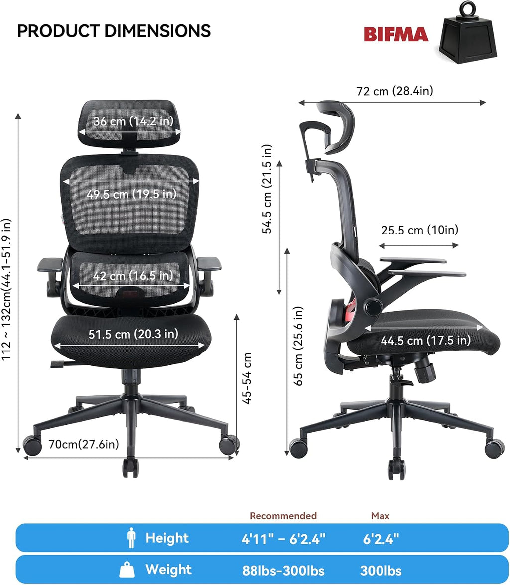 SIHOO B100 SE Ergonomic Office Chair, Desk Chair with Lumbar Support - Image 2