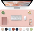 Pink Desk Mat, Waterproof Non-Slip Leather Desk Pad, Large Mouse Pad, Desk Writing Pad, Desk Mat for Keyboard and Mouse Desk Organizers and Accessories (31.5×15.7 Inches) by Bloss