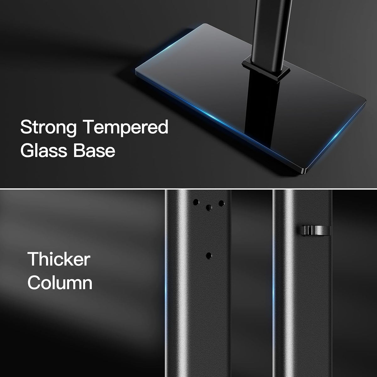 PERLESMITH Universal TV Stand Legs for 24-60 inch TVs to 88lbs with Mount - Image 6