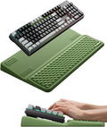 Vaydeer Extra-Large Wrist Rest with Keyboard Stand, Ergonomic Wrist Support Pad, Soft Memory Foam Wrist Cushion for Mechanical 100% Full-Size Keyboard, Carpal Tunnel Pain Relief, Green by Vaydeer