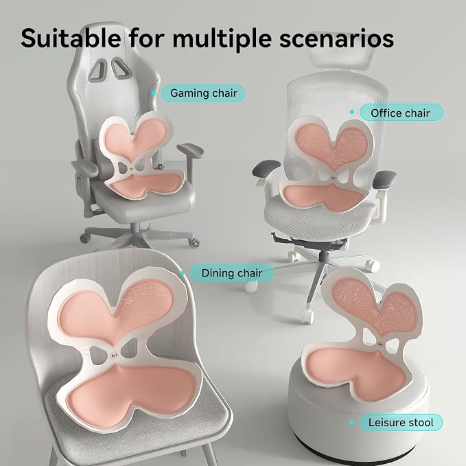 BKT Ergonomic Seat Cushion - Lumbar Support Pillow for Office Chair & Floor | Premium upgraded materials for long sitting. Comfort for students, nursing mothers, office workers and outdoor fishing trips - Image 6