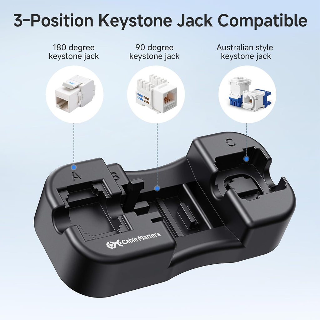 Cable Matters Keystone Jack Punch Down Tool Stand for RJ45 and RJ11 - Image 4