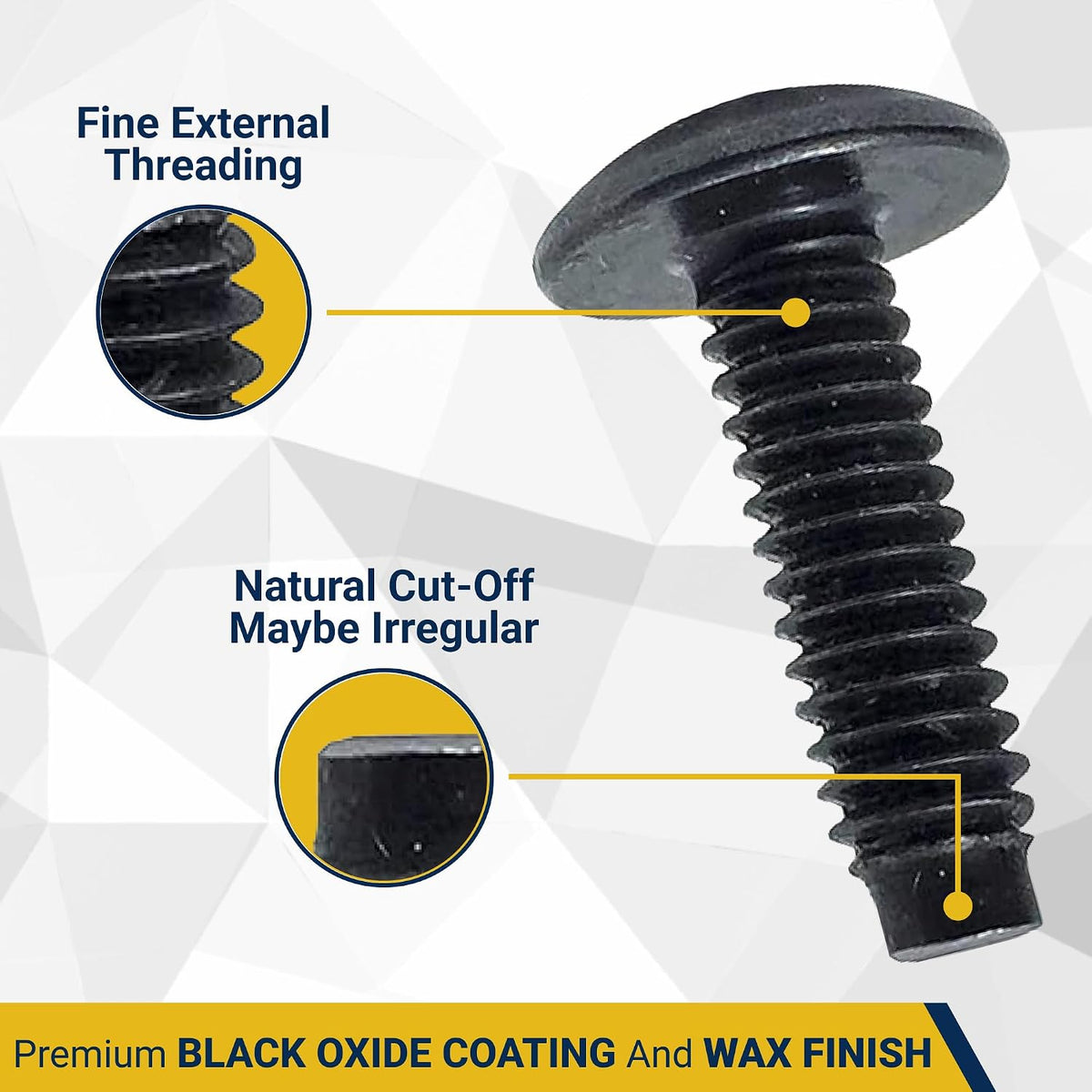 10-32 Truss Rack Screws | Black | 100 Pack | RackGold - Image 4