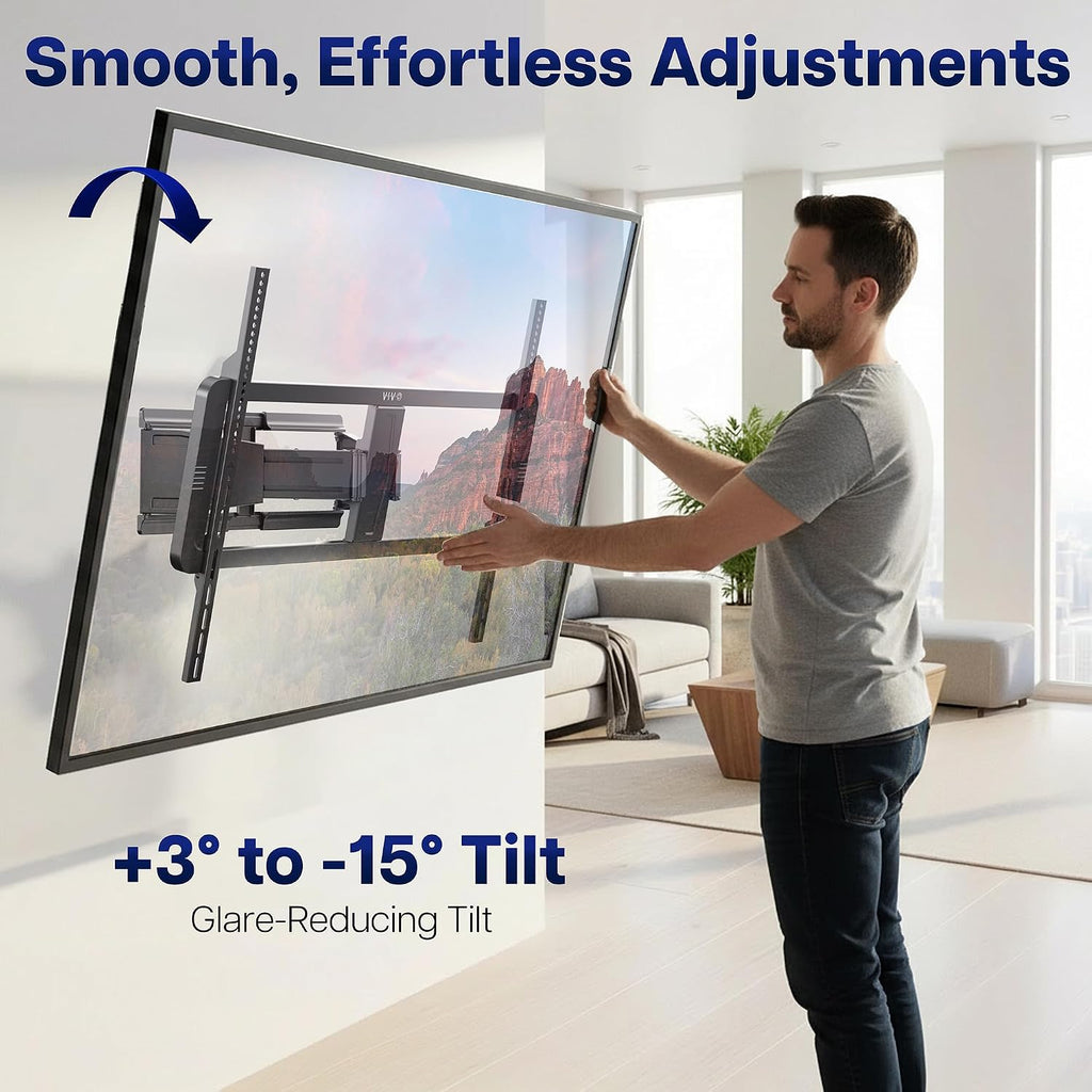 VIVO Black Ultra Slim TV Mount for 46-100 in Screens, MOUNT-TVUS100 - Image 6