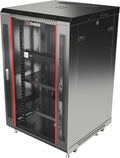 Sysracks 18U Wall Mount Server Rack Cabinet, 18-Inch Deep, Black by Sysracks