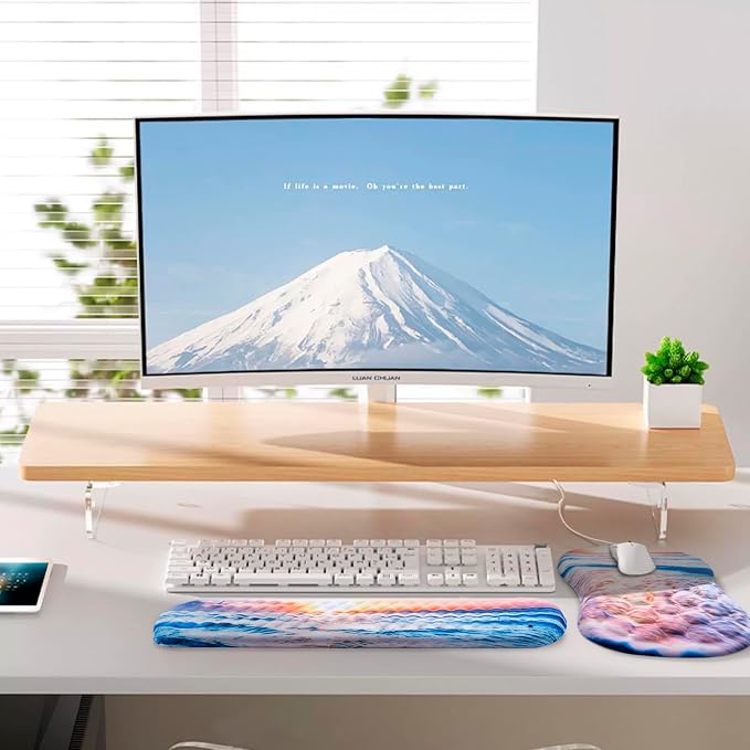 Ergonomic Mouse Pad with Wrist Support and Keyboard Wrist Rest Set | Memory Foam Wrist Cushion, Non-Slip PU Base, Massage Design, Relieves Wrist Pressure for Work, Gaming & Office Use - Image 6