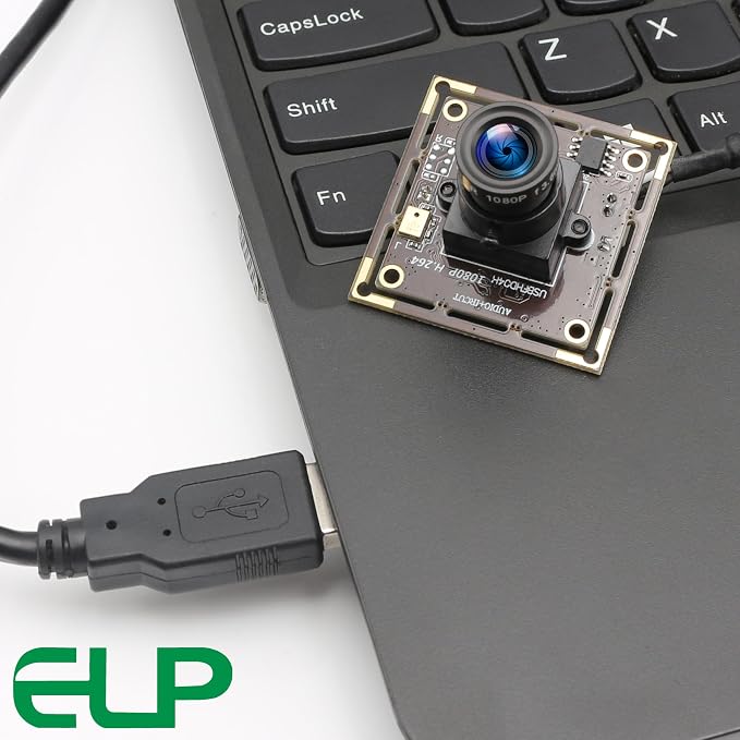 ELP H.264 1080P USB Camera Module with Microphone 3.6mm Wide Angle Webcam | FHD PC Camera for Computer & Laptop, UVC USB2.0 Lightburn Camera for Laser, Home Security, Embedded Machine Vision, Robotics - Image 6