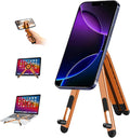 3-in-1 Foldable Magnetic Phone Tripod Stand, Portable Aluminum Alloy Adjustable Holder for Tablet, Laptop MacBook Pro/Air 10–16", Magnet Phone Mount Compatible with MagSafe iPhone Android by KOSOKO