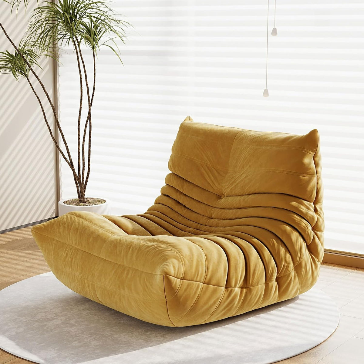 Bean Bag Chair for Adults, Memory Foam Bean Bag Sofa with Waterproof Fabric by Snug Sofee