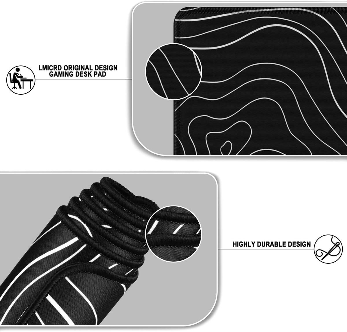 Large Gaming Mouse Pad, Water Resist Fabric XXL Extended Mousepad - Image 4