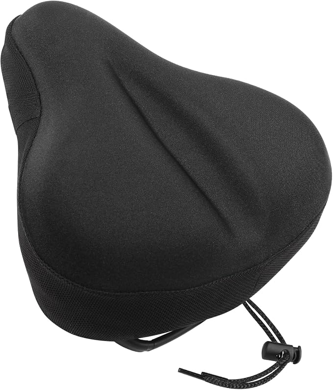Bike Seat Cushion, Gel Bicycle Saddle Cover for Men Women Comfort Cycling | MXMXK Bike Seat Cover Gel Padded Comfortable for Stationary Exercise & Peloton Bikes, Mountain & Road, City Cruise Bikes by Unknown