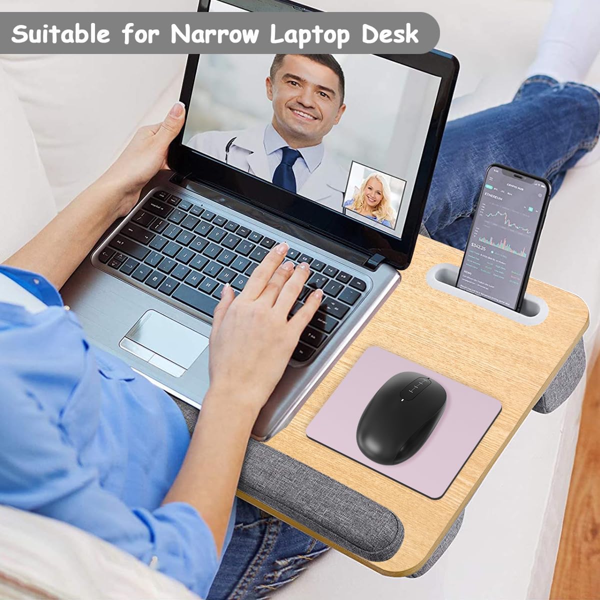 Small Mouse Pad, 5 x 6 Inch Thick Rubber Premium-Textured Non-Slip Portable & Washable Mini Mouse Mat for Women Men Wireless Laptops Keyboard Tray Gaming Work Travel,Dark Pink - Image 5
