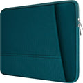 Laptop Case 15.6 inch, Sturdy Portable Monitor Computer Laptop Case, Carrying Sleeve Bag 15.6'' with Pockets for MacBook PC Mac HP Lenovo Dell Asus Xbox Switch, Cyan by TEDNETGO