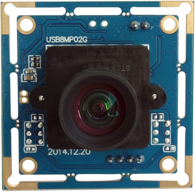 ELP 8mp USB Camera Wide Angle PC Camera for Computer Mini Lightburn Camera for Laser Engraver UVC USB2.0 4K Camera 8mp Monitoring Octoprint 3D Printer USB Security Camera for Jetson Nano by ELP