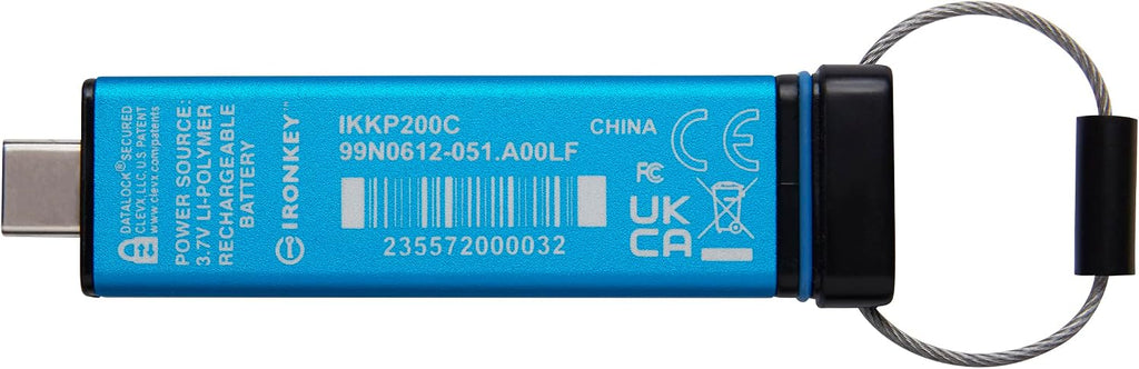 Kingston Ironkey Keypad 200 USB-C 128GB Encrypted Flash Drive | OS Independent | FIPS 140-3 Level 3 | XTS-AES 256-bit | BadUSB and Brute Force Protection | Multi-Pin Option | IKKP200C/128GB - Image 3