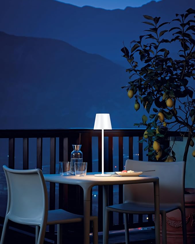 JACKYLED Cordless Table Lamps Rechargeable, 3 Adjustable Height, 5000 Capactiy Operated, 3 Colors Smooth Dimming, Portable LED Waterproof Table Lamp for Dining, Bedroom, Outdoor (2 Pack) - Image 9