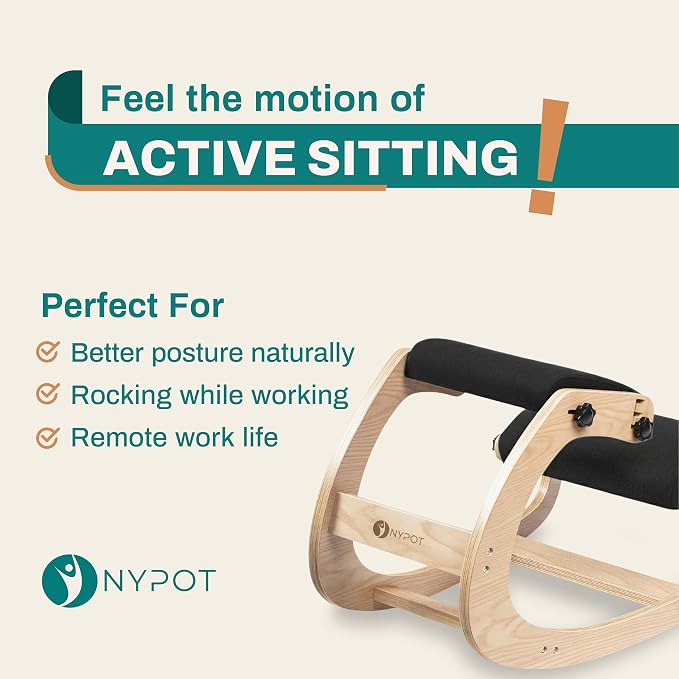 Ergonomic Kneeling Chair with Adjustable Seats - Knee Chair for Posture Correction & Kneel Rocking Stool for Desk - Back Pain Relief for Home and Office, Supports 250 pounds - 5 Years Warranty - Image 3