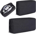 CAAORDKSO Electronics Accessories Case, Electronic Organizer Travel Cable Accessories Bag, Portable Waterproof Storage Bag for Hard Drive,Power Bank,Chargers,Mouse,Various Accessories(Small+Big-Black) by Unknown