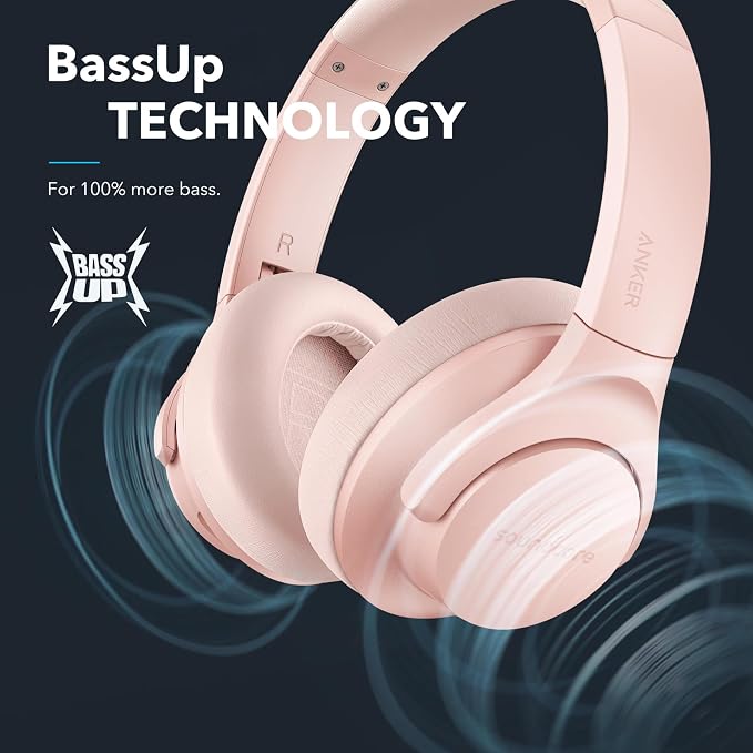 Soundcore Anker Life Q20 Hybrid Active Noise Cancelling Headphones, Wireless Over Ear Bluetooth Headphones, 60H Playtime, Hi-Res Audio, Deep Bass, Foam Ear Cups, Travel, Office, USB-C Charging - Image 6