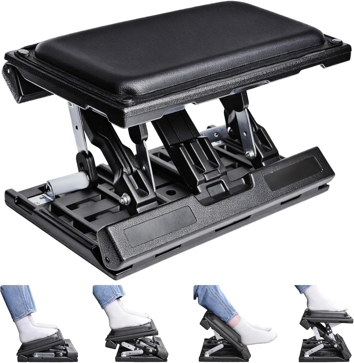 Adjustable Foot Rest Under Desk for Office,Home, Gaming & Study by Scalebeard