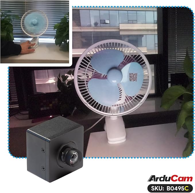 Arducam USB 3.0 Camera, 960 * 600@80fps High-Speed Global Shutter UVC Camera Module, 1/2.6" 2.3MP Color AR0234 USB Webcam with 95°(D) M12 Lens for Windows and Linux - Image 8