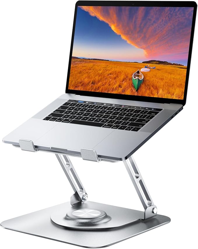 Laptop Stand for desk(360°Rotating),Aluminum laptop Riser for 10-16"Laptops | Adjustable Multi-Angle Ergonomic Laptop Stand, Foldable Portable for Home Office, Fits MacBook Air Pro Dell HP Laptops by JOYEKY