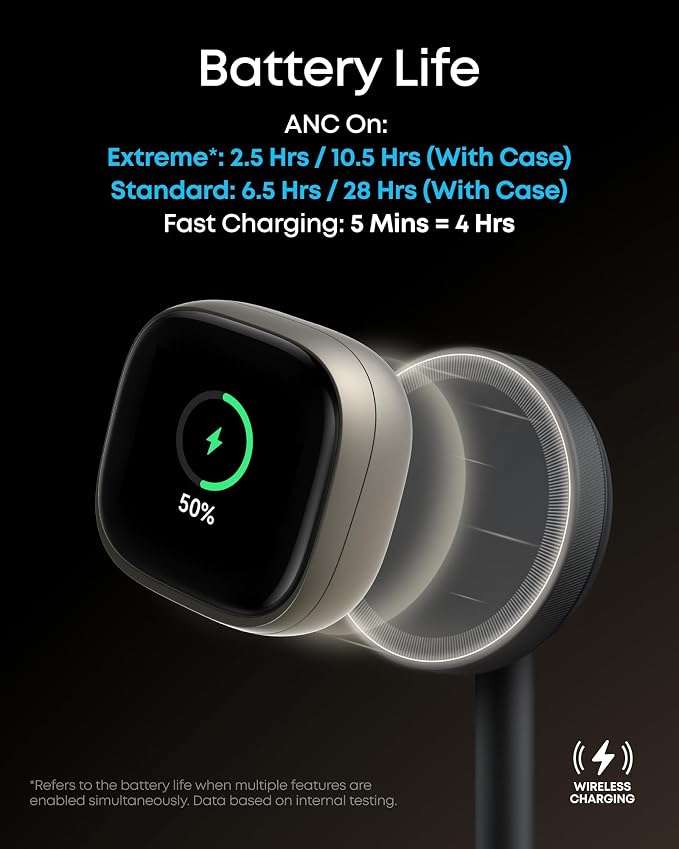 Soundcore Liberty 5 Pro Max by Anker Wireless Earbuds, AI Note-Taker | 120 free mins/mo, membership for more, ANC, Smart Case, 5-min charge for 4 hrs playtime, whisper-clear calls for meetings - Image 11