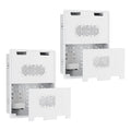 17" in-Wall Media Box Recessed Outlet Cable Management Kit 2 Pack | Structured Media Enclosure, One Connect & Network Switches, Fits Fire TV Stick Samsung, Recessed Design, 2 Pack by Pegzone